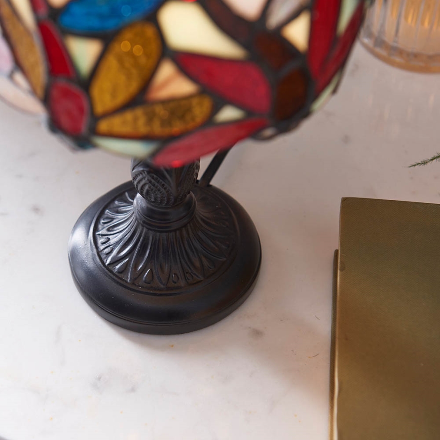 Endon 64246 - Tischlampe Tiffany LORETTE 1xE14/40W/230V Ø 15 cm