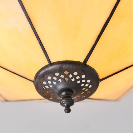 Endon 64284 - Deckenleuchte Tiffany NEVADA 2xE27/60W/230V Ø 40 cm