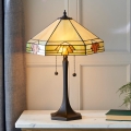 Endon 64286 - Tischlampe Tiffany NEVADA 2xE27/60W/230V Ø 40 cm