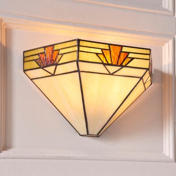Endon 64288 - Wandleuchte Tiffany NEVADA 1xE14/40W/230V