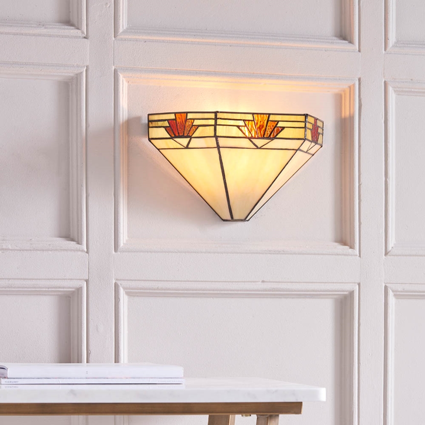 Endon 64288 - Wandleuchte Tiffany NEVADA 1xE14/40W/230V