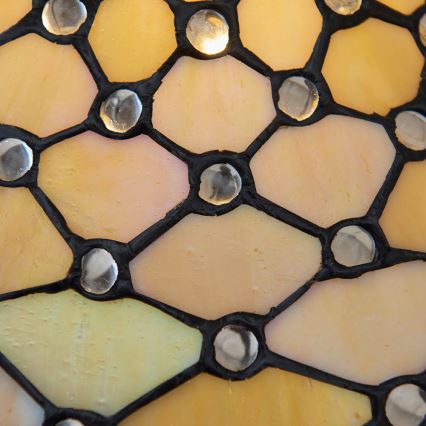 Endon 64301 - Tischlampe Tiffany PEARL 1xE27/60W/230V Durchmesser 37 cm