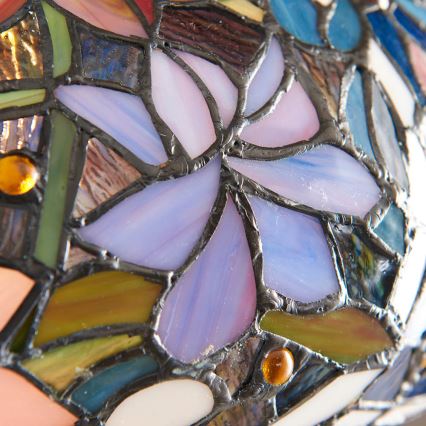 Endon 64323 - Stehlampe Tiffany SULLIVAN 2xE27/60W/230V Ø 56 cm