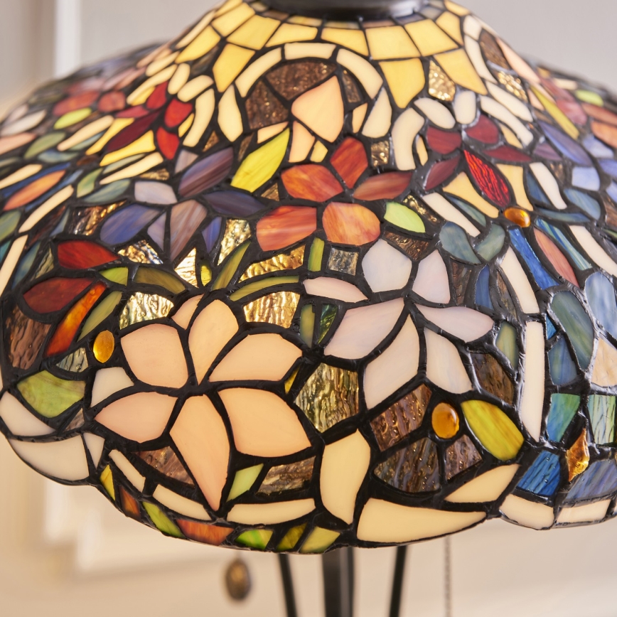 Endon 64326 - Tischlampe Tiffany SULLIVAN 2xE27/60W/230V Ø 40 cm