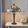Endon 64327 - Tischlampe Tiffany SULLIVAN 2xE14/40W/230V Ø 30 cm