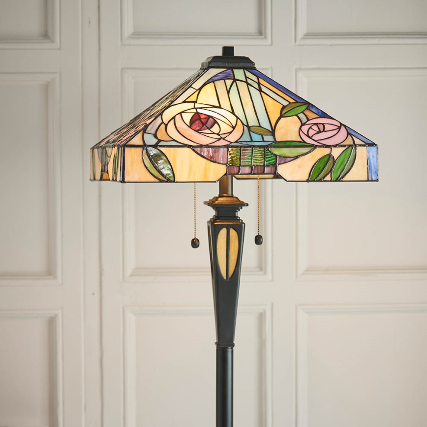 Endon 64383 - Stehlampe WILLIOW 2xE27/60W/230V Ø 42,5 cm