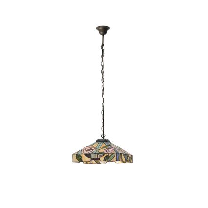 Endon 64385 - Hängeleuchte an Kette Tiffany WILLOW 1xE27/60W/230V Ø 35 cm