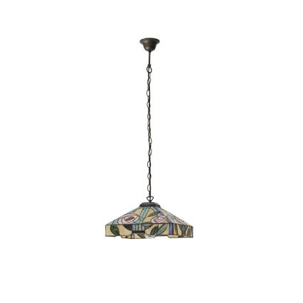 Endon 64385 - Hängeleuchte an Kette Tiffany WILLOW 1xE27/60W/230V Ø 35 cm