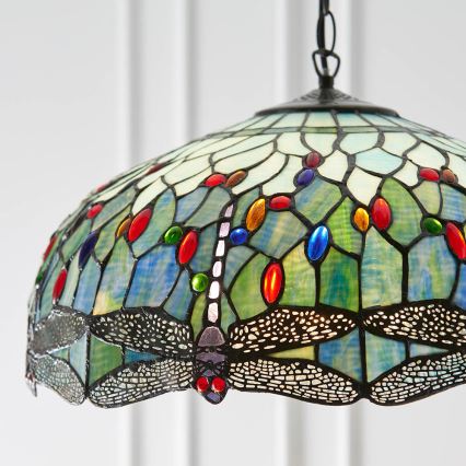 Endon 66148 - Hängeleuchte an Kette LIBELLE 3xE27/60W/230V d 50 cm