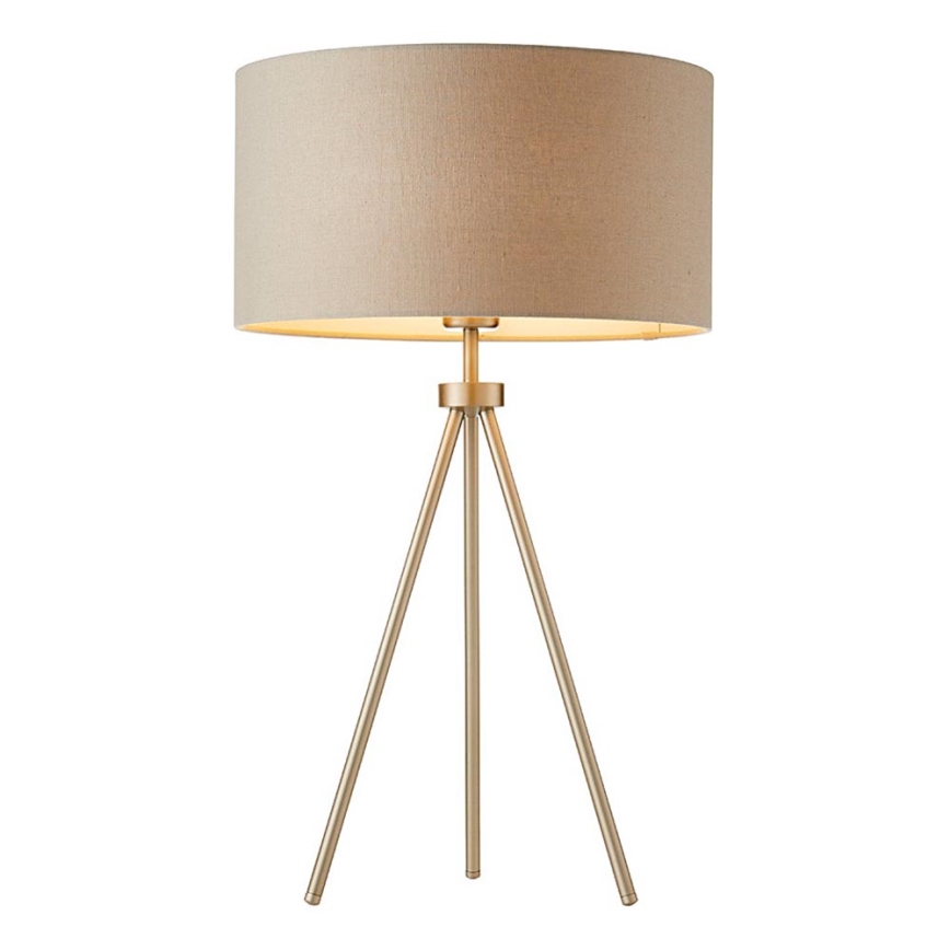 Endon 66986 - Tischleuchte TRI 1xE27/40W/230V Messing/beige