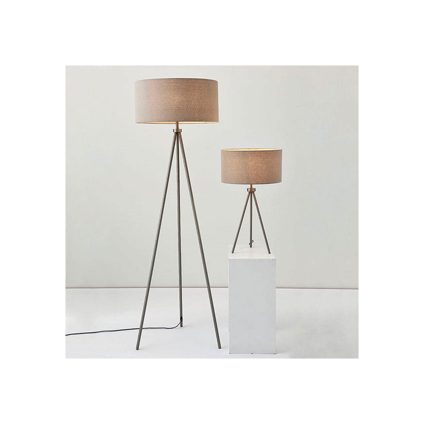 Endon 66986 - Tischleuchte TRI 1xE27/40W/230V Messing/beige