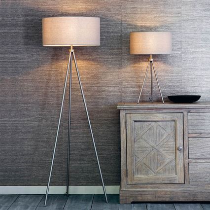Endon 66987 - Stehleuchte TRI 1xE27/60W/230V beige
