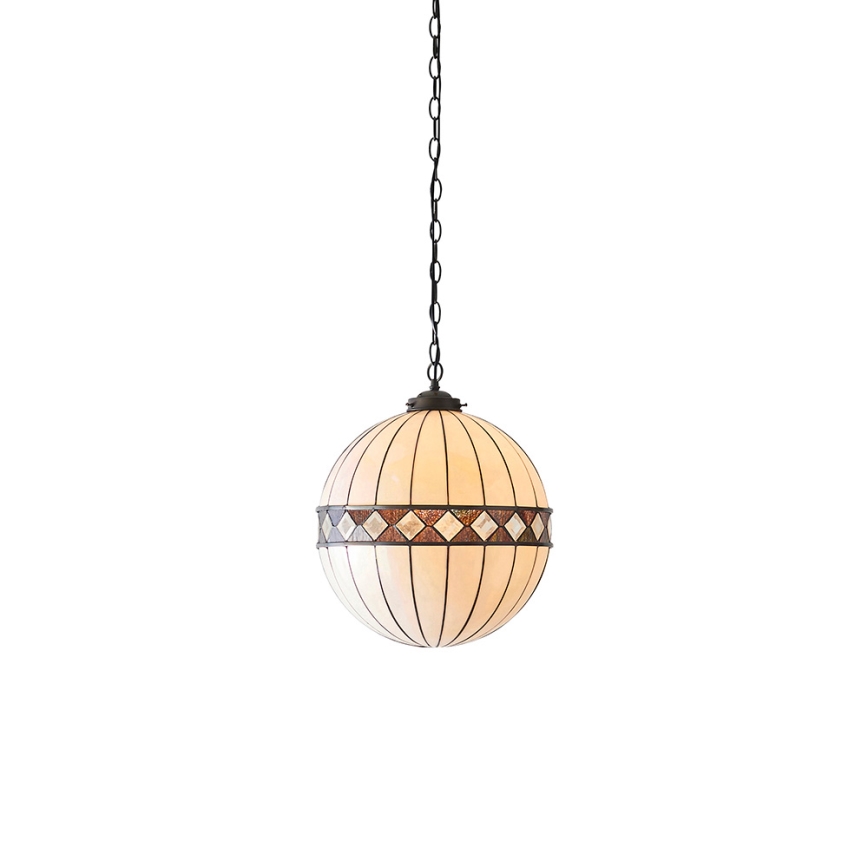 Endon 67045 - Hängeleuchte an Kette FARGO 1xE27/60W/230V d 40 cm