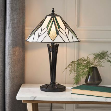 Endon 70365 - Tiffany-Tischleuchte ASTORIA 1x E14/40W/230V, Ø 30 cm