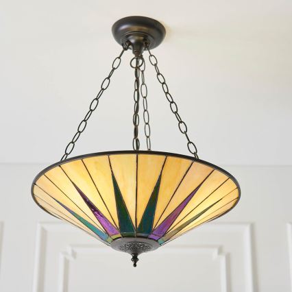 Endon 70754 - Hängeleuchte an Kette DARK STAR 3xE27/60W/230V d 49 cm