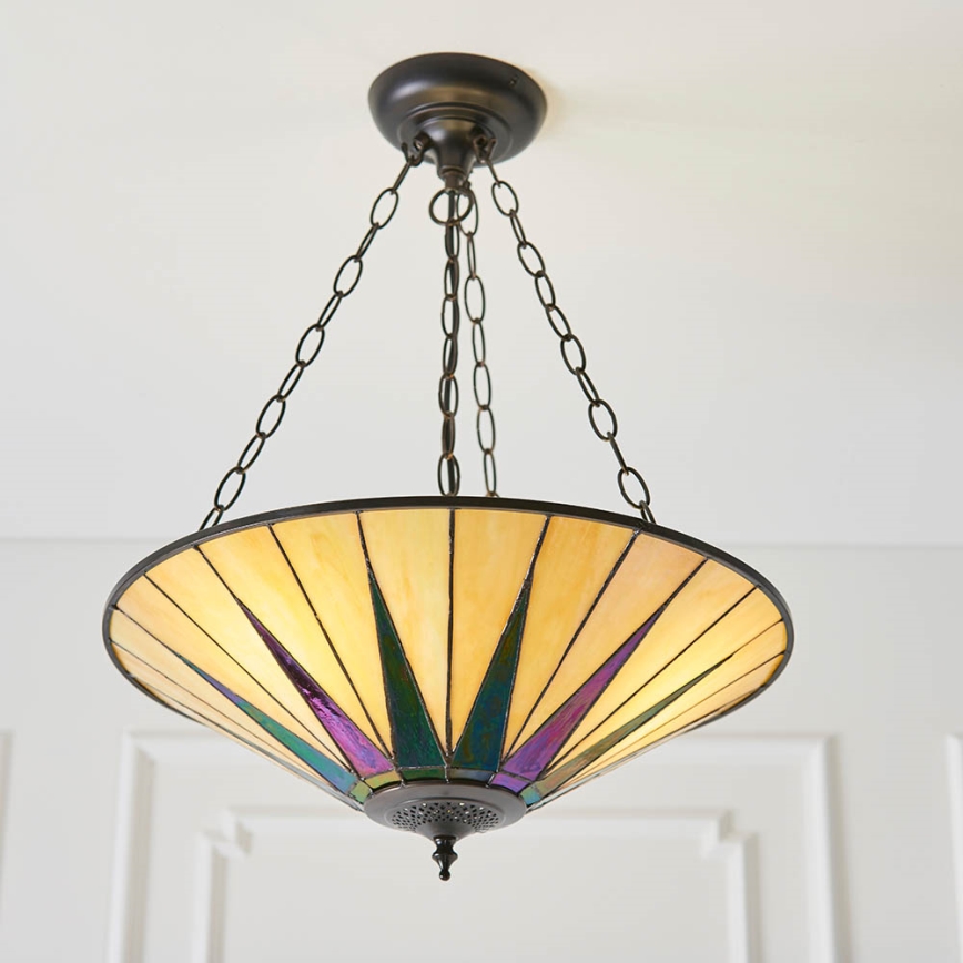 Endon 70754 - Hängeleuchte an Kette DARK STAR 3xE27/60W/230V d 49 cm