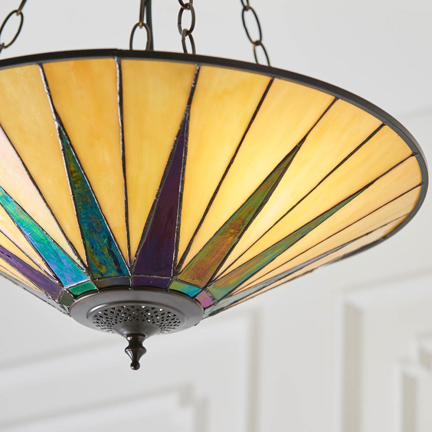 Endon 70754 - Hängeleuchte an Kette DARK STAR 3xE27/60W/230V d 49 cm