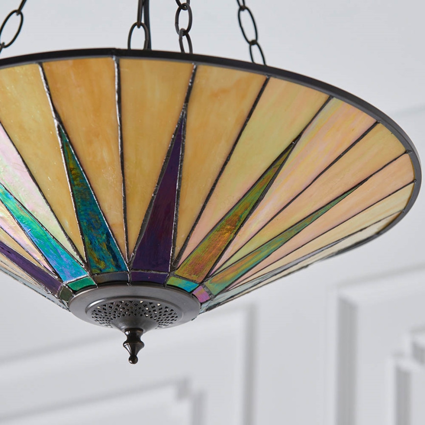 Endon 70754 - Hängeleuchte an Kette DARK STAR 3xE27/60W/230V d 49 cm