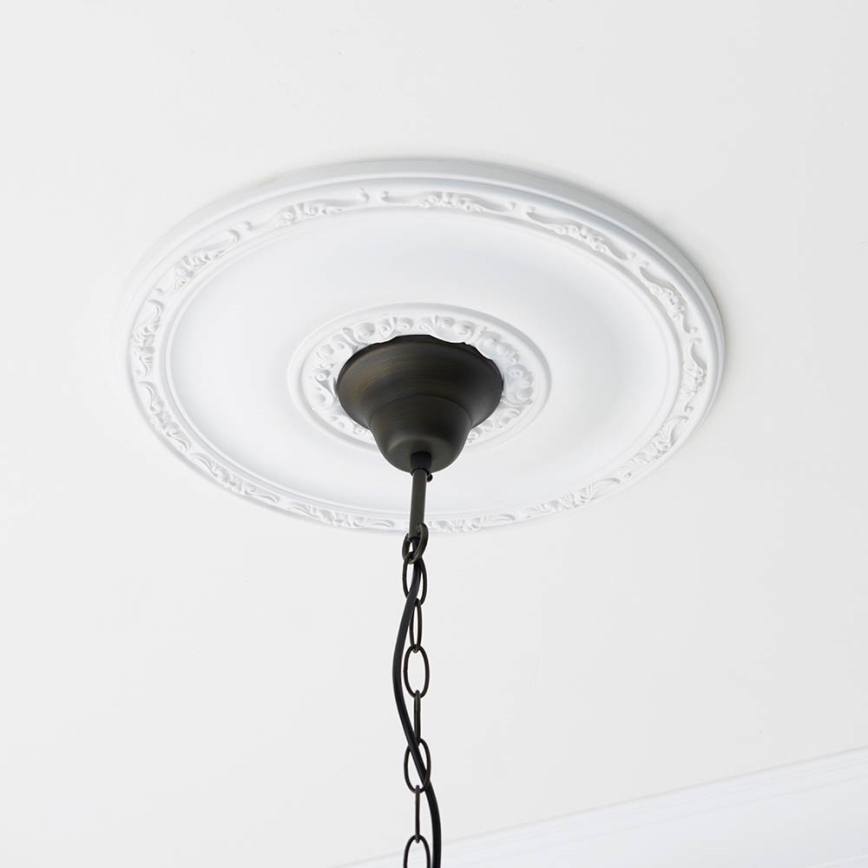 Endon 70824 - Tiffany-Kronleuchter DRAGONFLY an Kette, 3x E27/60W/230V, Ø 41 cm