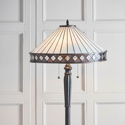Endon 70936 - Stehleuchte FARGO 2xE27/60W/230V Ø 50 cm