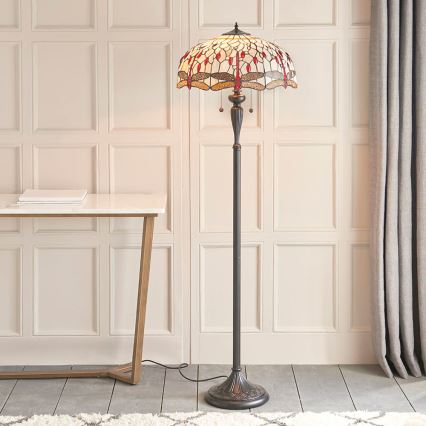 Endon 70940 - Stehleuchte DRAGONFLY 2xE27/60W/230V Ø 50 cm