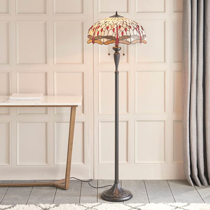 Endon 70940 - Stehleuchte DRAGONFLY 2xE27/60W/230V Ø 50 cm