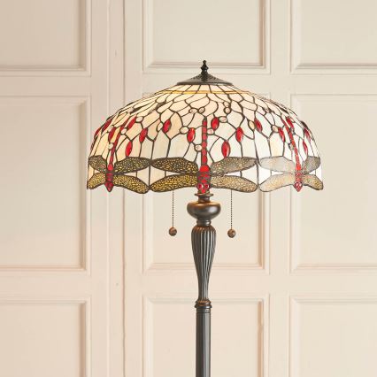 Endon 70940 - Stehleuchte DRAGONFLY 2xE27/60W/230V Ø 50 cm