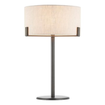 Endon 72631 - Tischleuchte HAYFIELD 1xE27/40W/230V bronze/grau