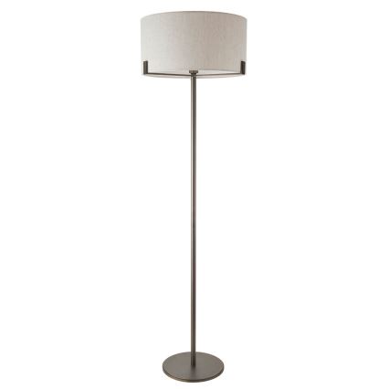 Endon 72634 - Stehleuchte HAYFIELD 1xE27/40W/230V braun/grau