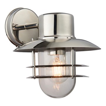 Endon 74703 - Außenwandleuchte JENSON 1xE27/40W/230V IP44 polierter Chrom