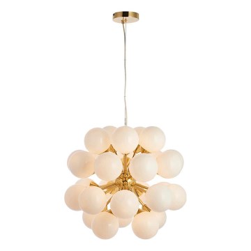 Endon 76499 - Hängeleuchte an Kabel OSCAR 28xG9/18W/230V goldfarben