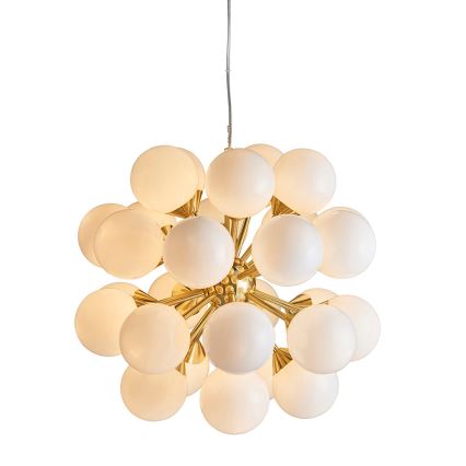 Endon 76499 - Hängeleuchte an Kabel OSCAR 28xG9/18W/230V goldfarben