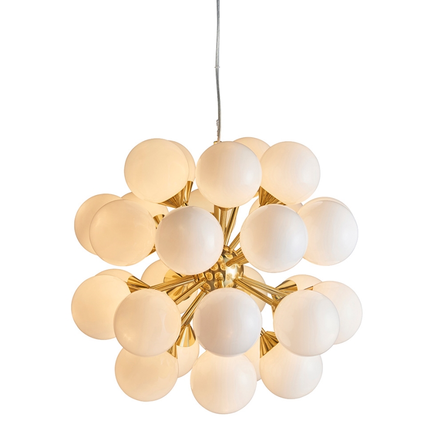 Endon 76499 - Hängeleuchte an Kabel OSCAR 28xG9/18W/230V goldfarben
