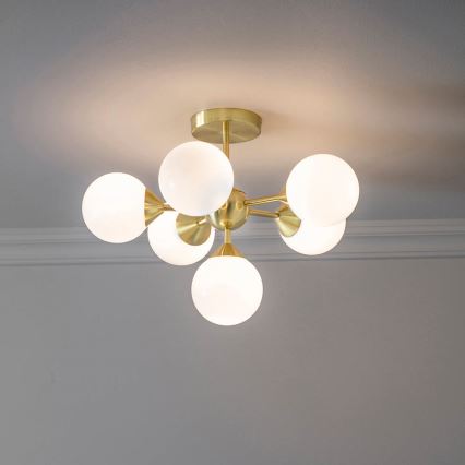 Endon 76501 - Stabpendelleuchte OSCAR 6xG9/5W/230V goldfarben
