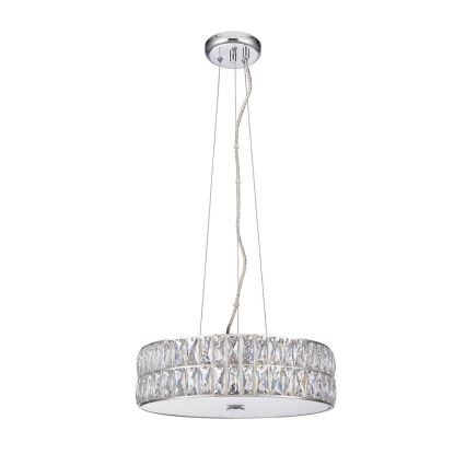 Endon 76513 - LED-Hängeleuchte an Drahtseil VERINA 5xLED/5W/230V glänzender Chrom