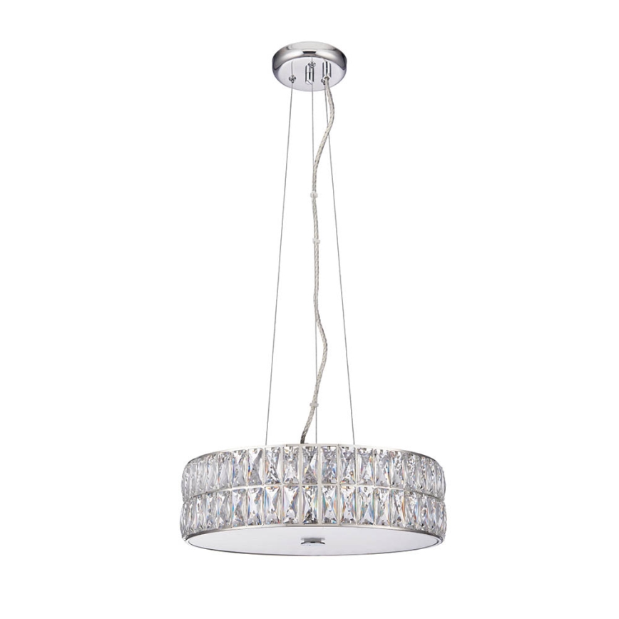 Endon 76513 - LED-Hängeleuchte an Drahtseil VERINA 5xLED/5W/230V glänzender Chrom