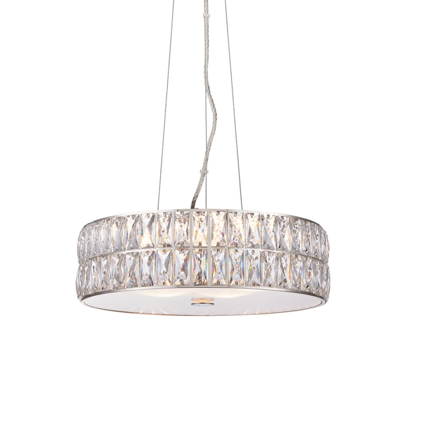 Endon 76513 - LED-Hängeleuchte an Drahtseil VERINA 5xLED/5W/230V glänzender Chrom