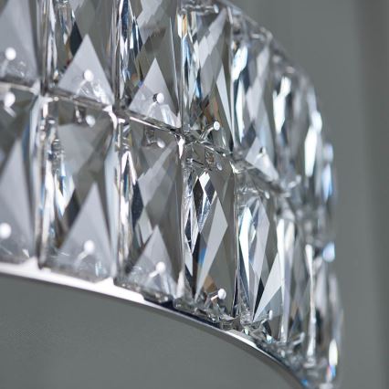 Endon 76513 - LED-Hängeleuchte an Drahtseil VERINA 5xLED/5W/230V glänzender Chrom