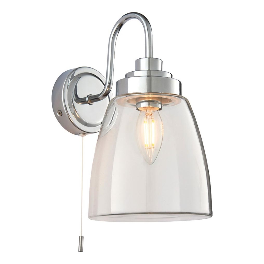 Endon 77088 - Badezimmer-Wandleuchte ASHBURY 1xE14/4W/230V IP44 glänzender Chrom
