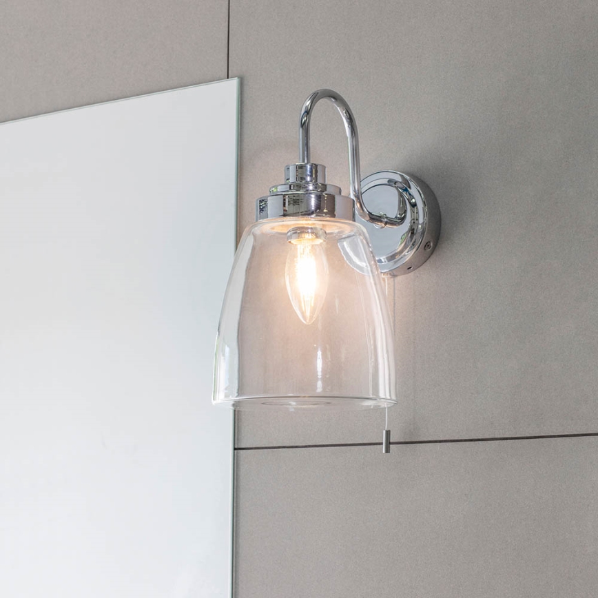 Endon 77088 - Badezimmer-Wandleuchte ASHBURY 1xE14/4W/230V IP44 glänzender Chrom