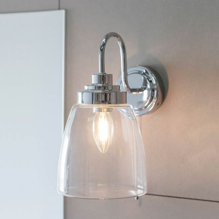 Endon 77088 - Badezimmer-Wandleuchte ASHBURY 1xE14/4W/230V IP44 glänzender Chrom