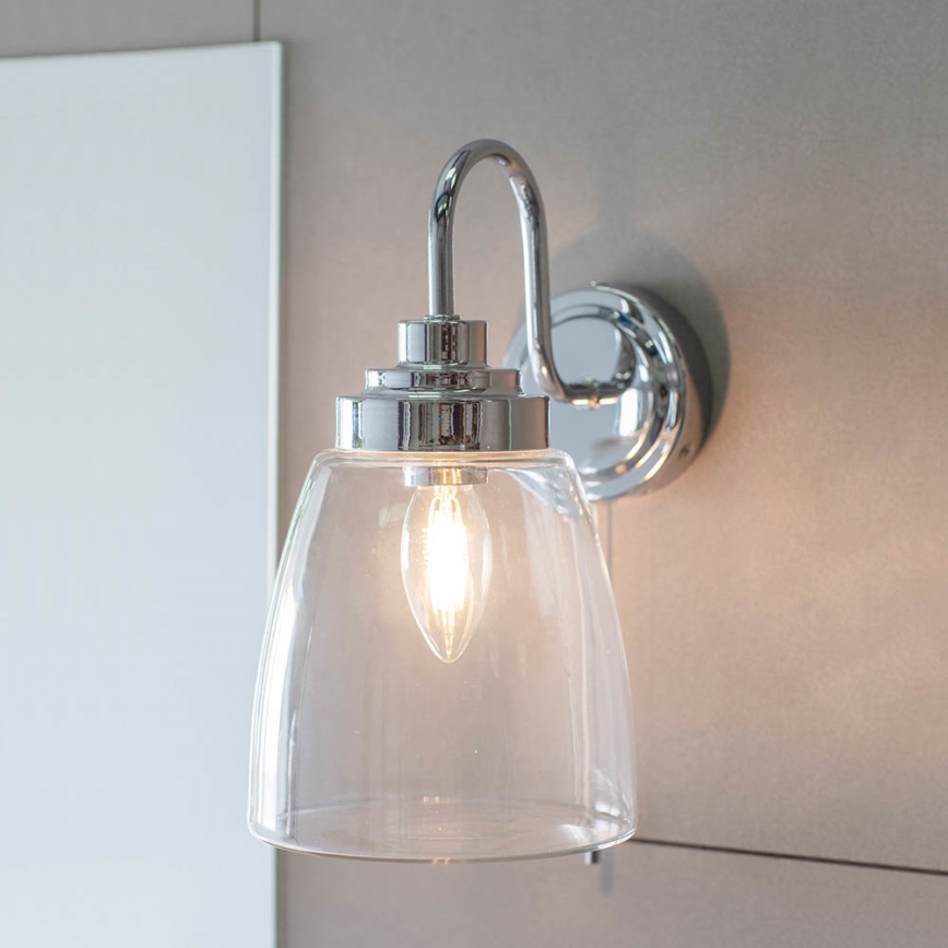 Endon 77088 - Badezimmer-Wandleuchte ASHBURY 1xE14/4W/230V IP44 glänzender Chrom
