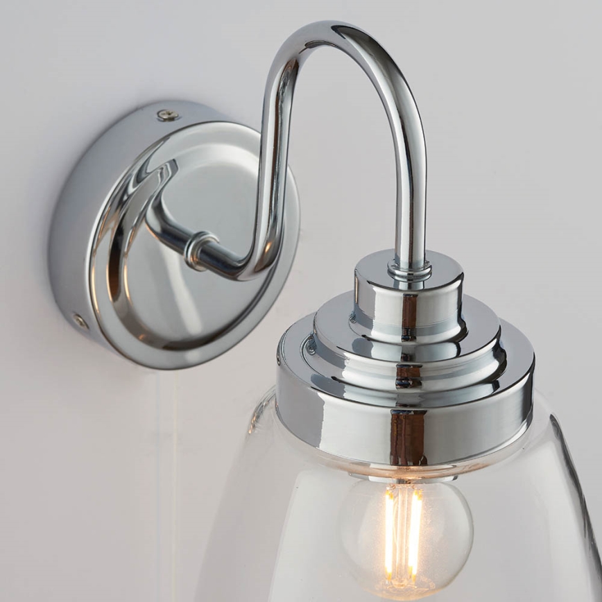 Endon 77088 - Badezimmer-Wandleuchte ASHBURY 1xE14/4W/230V IP44 glänzender Chrom