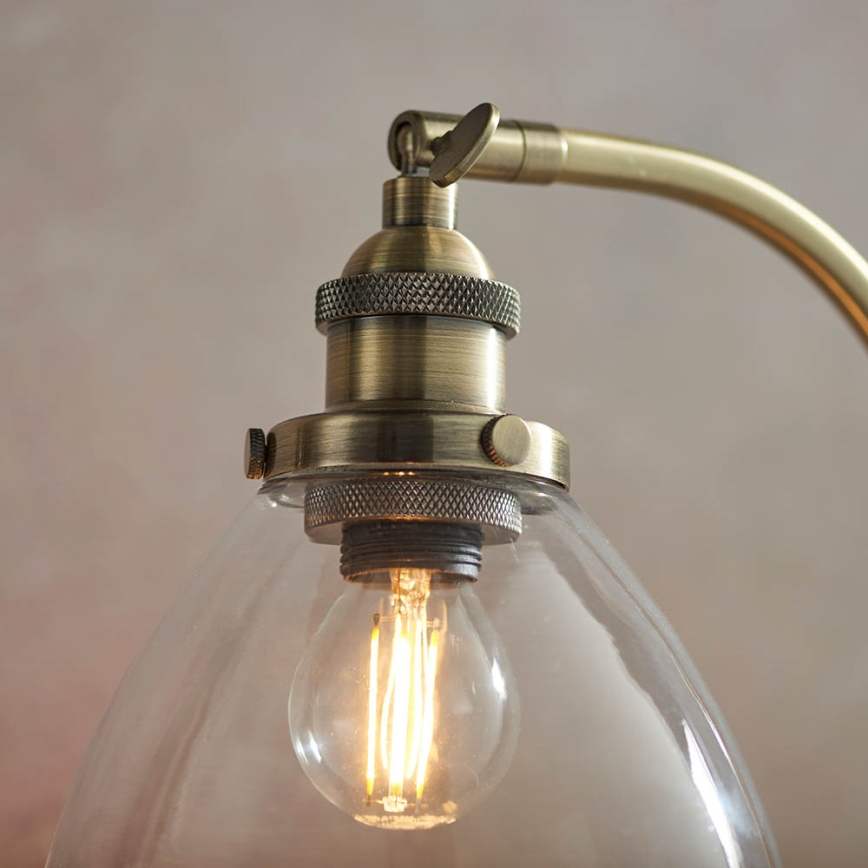 Endon 77859 - Tischlampe HANSEN 1xE14/40W/230V Messing