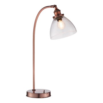 Endon 77861 - Tischleuchte HANSEN 1xE27/40W/230V kupfern