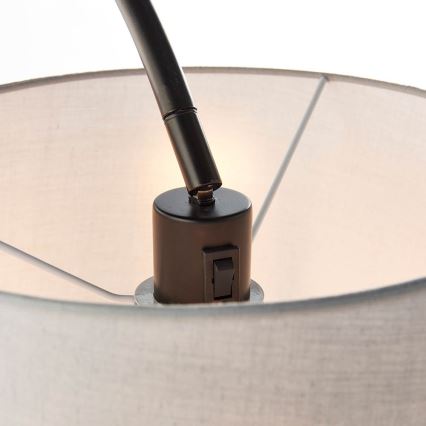 Endon 78163 - Stehlampe CARLSON 1xE27/60W/230V grau/schwarz