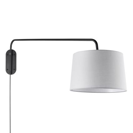 Endon 79380 - Wandleuchte CARLSON 1xE27/40W/230V grau/schwarz