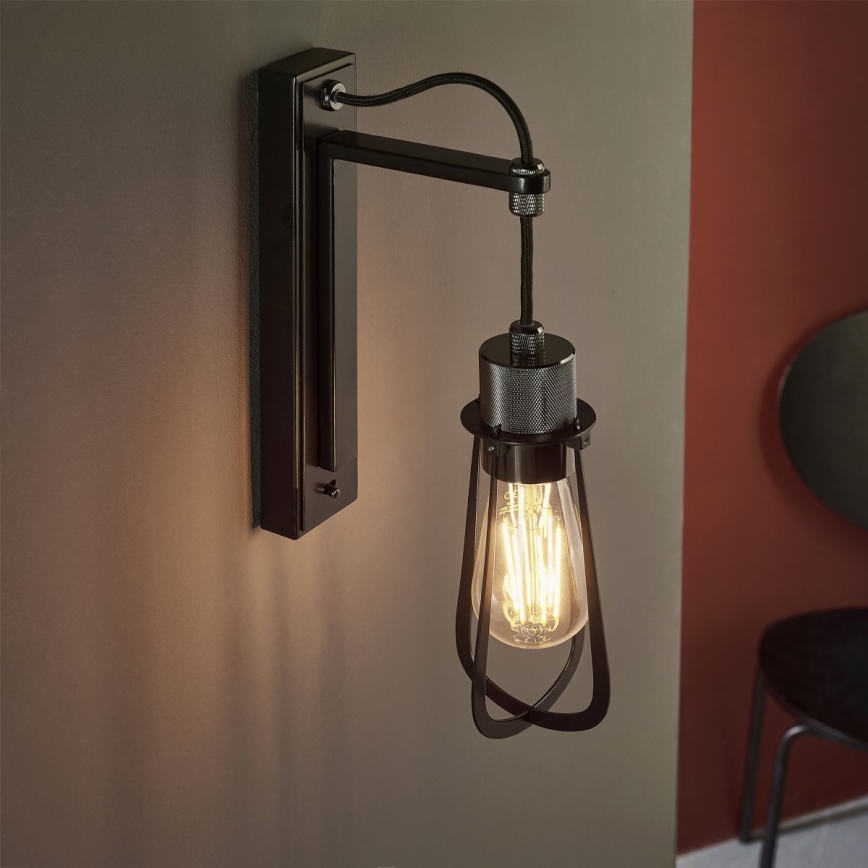 Endon 80950 - Wandleuchte URBAN 1xE27/6W/230V schwarz