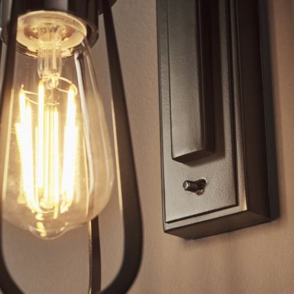 Endon 80950 - Wandleuchte URBAN 1xE27/6W/230V schwarz