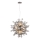 Endon 81583 - Hängeleuchte mit Kabel JOULES 9xE14/7W/230V glänzender Chrom/rauchfarbenes Glas